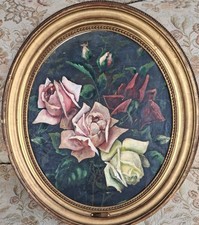 Tableau ancien roses d'occasion  Cocumont