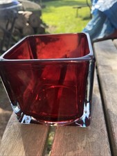 Vintage red glass for sale  Plymouth