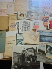 Lote de cajones de chatarra postales artículos militares de colección de papel segunda mano  Embacar hacia Mexico