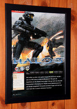 Halo 3 Xbox 360 raro antigo pequeno pôster promocional/página de anúncio emoldurada, usado comprar usado  Enviando para Brazil