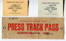 Snetterton Motor Racing Circuit Press Track Pass + Ingressos 14 de abril de 1962 comprar usado  Enviando para Brazil