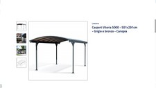 Carport auto canopia usato  Vilminore di Scalve