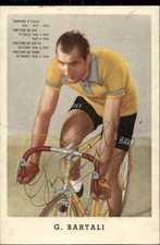 Cartolina ciclismo bartali usato  Italia