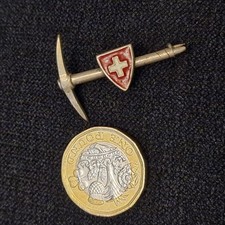 Swiss pickaxe badge for sale  PONTYPRIDD