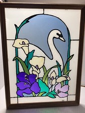 Stained glass swan for sale  Aumsville
