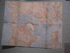 MAPA ÁRTICO VINTAGE TOPO DO MUNDO National Geographic novembro 1965  comprar usado  Enviando para Brazil