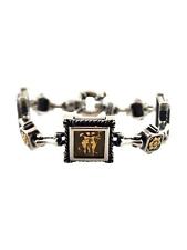 Pulseira Tagliamonte de ouro amarelo 18K e esterlina psique e eros #18556 comprar usado  Enviando para Brazil