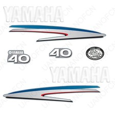 Conjunto de adesivos decalques para motor de popa Yamaha 40HP dois 2 tempos comprar usado  Enviando para Brazil
