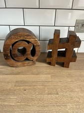 Hand carved teak for sale  NORWICH
