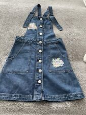 Denim dungaree dress for sale  BEDFORD