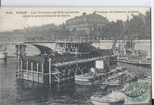 Cpa paris travaux d'occasion  Champagne-au-Mont-d'Or