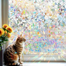 Rainbow frosted window for sale  UK