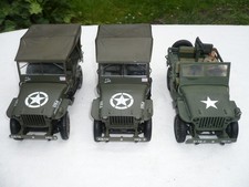 3 x Modellauto METALL WILLYS JEEP US ARMY CHRYSLER 1:18 SOLIDO 21st CENTURY TOYS comprar usado  Enviando para Brazil