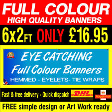 Pvc banner 6ft for sale  DARLINGTON