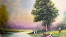 Painting silk signed d'occasion  Expédié en Belgium