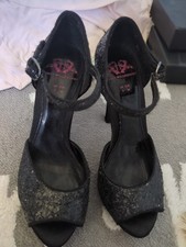 Black glitter high for sale  PONTYCLUN