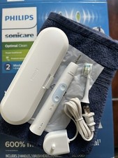 Cepillo de dientes Philips SONICARE mango eléctrico recargable limpieza óptima nuevo azul segunda mano  Embacar hacia Mexico