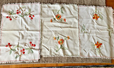 Vintage embroidered linens for sale  Lowell