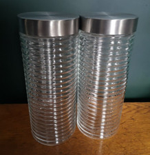 Tall ribbed glass for sale  MAESTEG