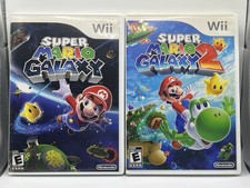 Super Mario Galaxy & 2 Combo (Nintendo Wii, 2007) CIB Completo com Inserções - Limpo comprar usado  Enviando para Brazil