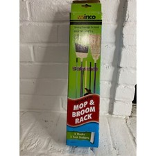Esfregão e vassoura Winco 16" plástico rack 6 ganchos 5 porta-ferramentas vassouras fortes esfregões comprar usado  Enviando para Brazil