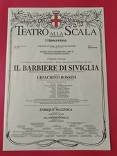 Barbiere siviglia locandina usato  Italia