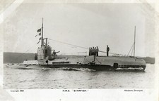 Cartão postal militar naval RP - H.M. Estrela do mar submarina.  Abrahams. comprar usado  Enviando para Brazil