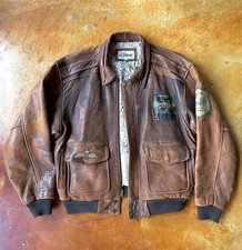 Leather flight jacket for sale  Oakland