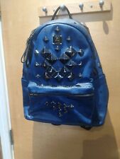 Mcm blue leather for sale  LONDON