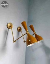 Aplique de pared de metal mediados de siglo italiano de latón claro hermosas ..., usado comprar usado  Enviando para Brazil