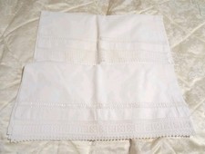 Antique linen bolster for sale  TORQUAY