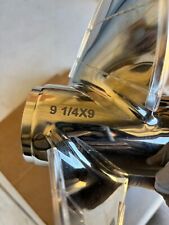 Usado, Hélice de barco de popa de aço inoxidável 9 1/4 x9 compatível com motores Mercury 6-15HP 8spl comprar usado  Enviando para Brazil