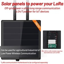 D5L movido a energia solar faça você mesmo malha solar LoRaWAN RAK Wisblock com antena LoRa comprar usado  Enviando para Brazil