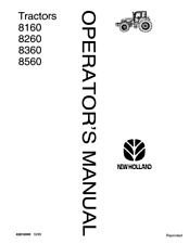 Trator Ford New Holland 8160 8260 8360 8560 manual do operador comprar usado  Enviando para Brazil