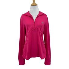Pulôver Adidas Top Feminino M Médio Rosa Quente Meio Zíper Quente Atlético Manga Longa comprar usado  Enviando para Brazil