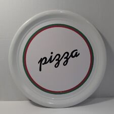 Novo Vintage GHC Esmaltado 15" Bandeja Panela PIZZA Branca com Verde e Vermelho comprar usado Novo Vintage GHC Esmaltado 15" Bandeja Panela PIZZA Branca com Verde e Vermelho comprar usado  Enviando para Brazil