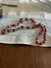 Collana vetro colorato usato  Italia