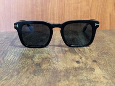 VINTAGE TOM FORD TF 751 DAX BLACK PILOT ACETATE SUNGLASSES MADE ITALY 50/22 #879 comprar usado  Enviando para Brazil