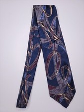 Gravata formal masculina Studio 54 59"Lx3,75"W azul marinho/roxo, usado comprar usado  Enviando para Brazil