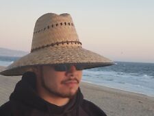Chapéu salva-vidas palha palma aba extra larga Sombrero com frete grátis!!! comprar usado  Enviando para Brazil