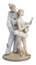 Lladro porcelana Pierrot y bailarina #5821 figura de grupo de figuras de... comprar usado  Enviando para Brazil