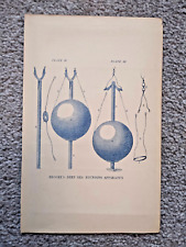 Brooke's Deep-Sea Sounding Apparatus - Estampa antiga - 1860 comprar usado  Enviando para Brazil