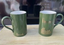 Harrods mugs green for sale  KIDDERMINSTER
