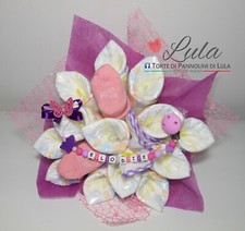 Torta pannolini bouquet usato  Sirolo