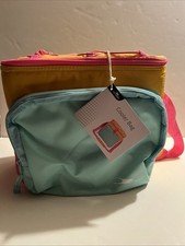 Bolsa térmica isolada Aldi refrigerador cores verão rosa amarelo água novas em folha etiquetas comprar usado  Enviando para Brazil