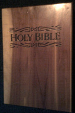 Holy bible wooden for sale  Rock Creek