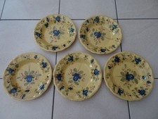 Assiettes faience jaune d'occasion  France