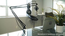 Rockville DMS40 40" Microfone Braço Boom Estúdio Podcast Suporte de Microfone USB + Braçadeira de Mesa comprar usado  Enviando para Brazil