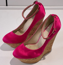 Pink satin wedge for sale  SANDY
