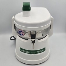 Espremedor de frutas e vegetais Omega modelo 4000 com extração de polpa cromado branco EUA comprar usado  Enviando para Brazil
